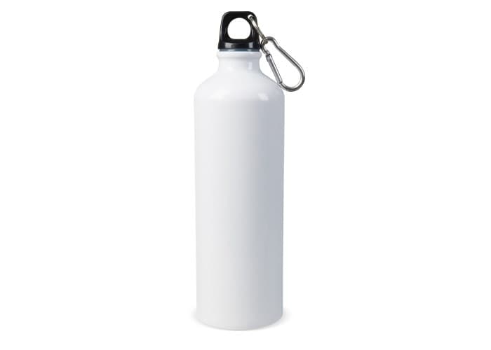 Waterfles aluminium met karabijnhaak 750ml Waterfles aluminium met karabijnhaak 750ml