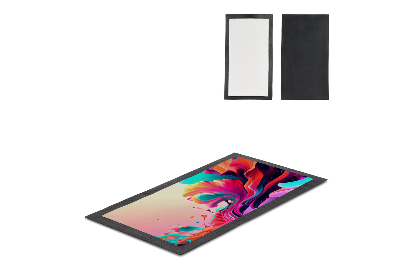 Barmat sublimatie 44 x 25 cm Zwart