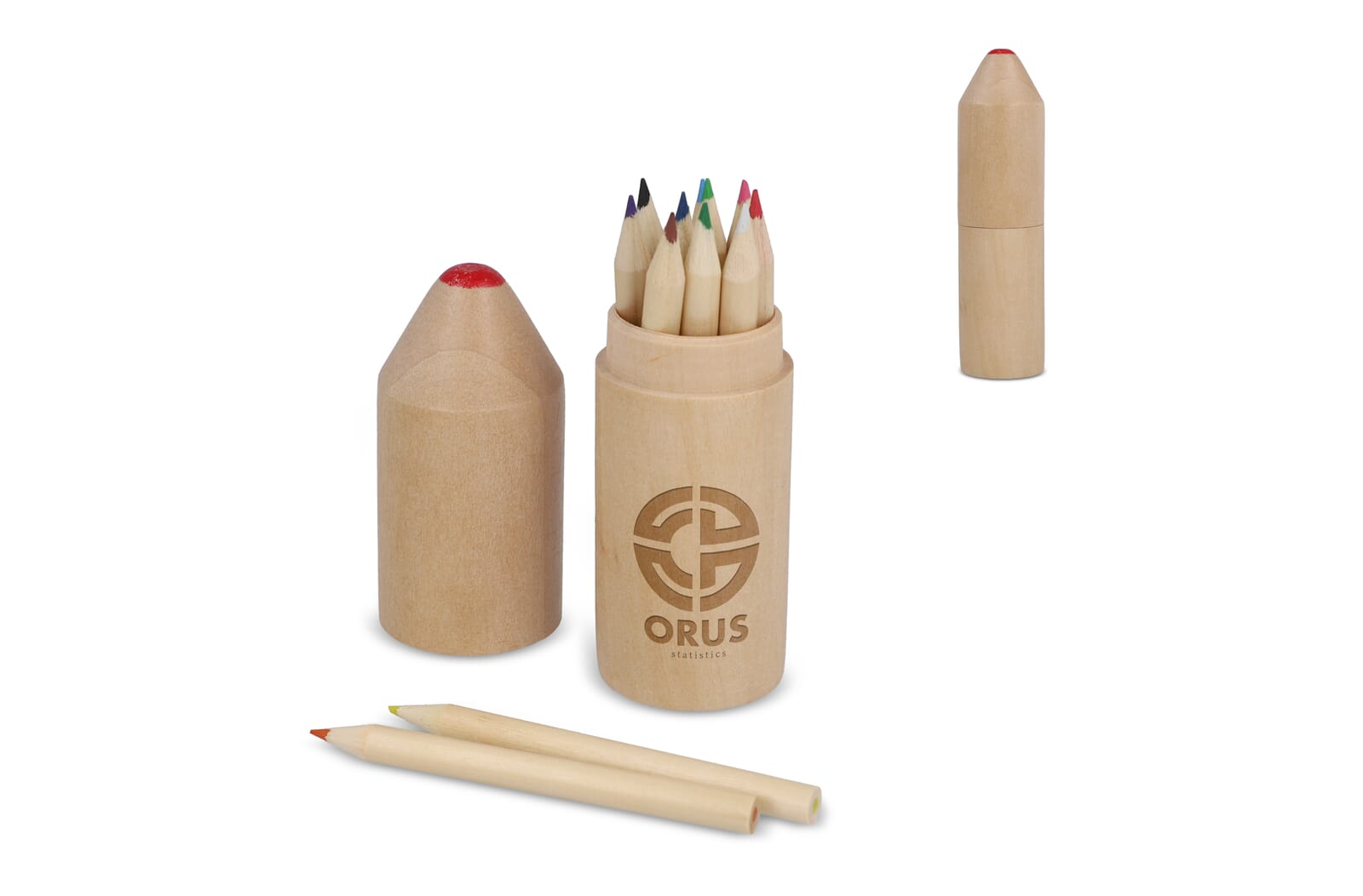 Premium houten kleurpotlodenset  Natuur