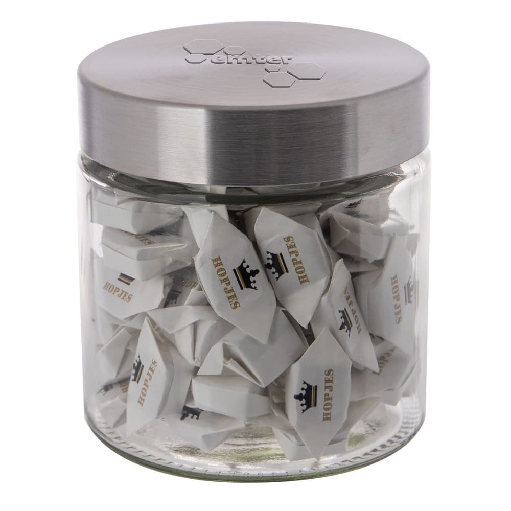 Glazen pot embossing