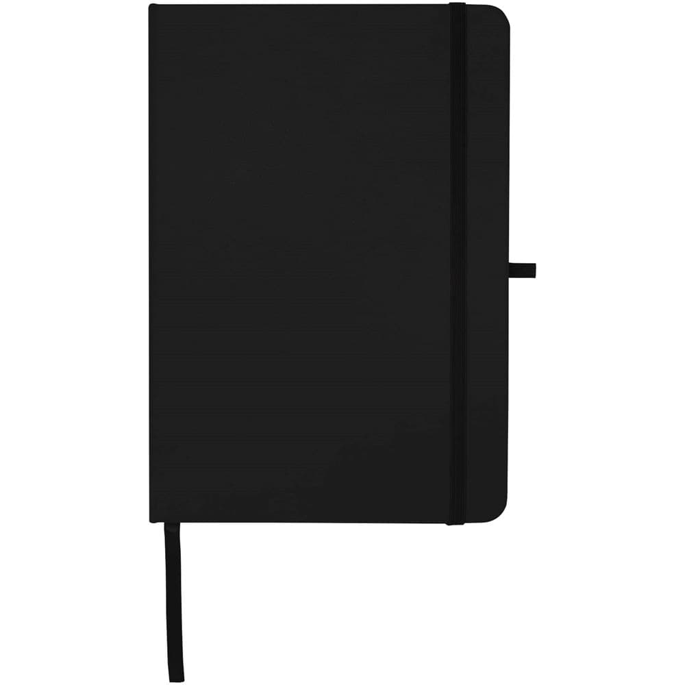 Teak A5 gerecycled notitieboek met harde kaft en gelinieerde pagina's