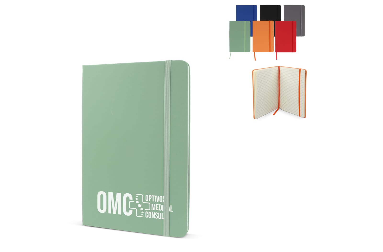 Notitieboek R-PET/PU A5 Olijfgroen