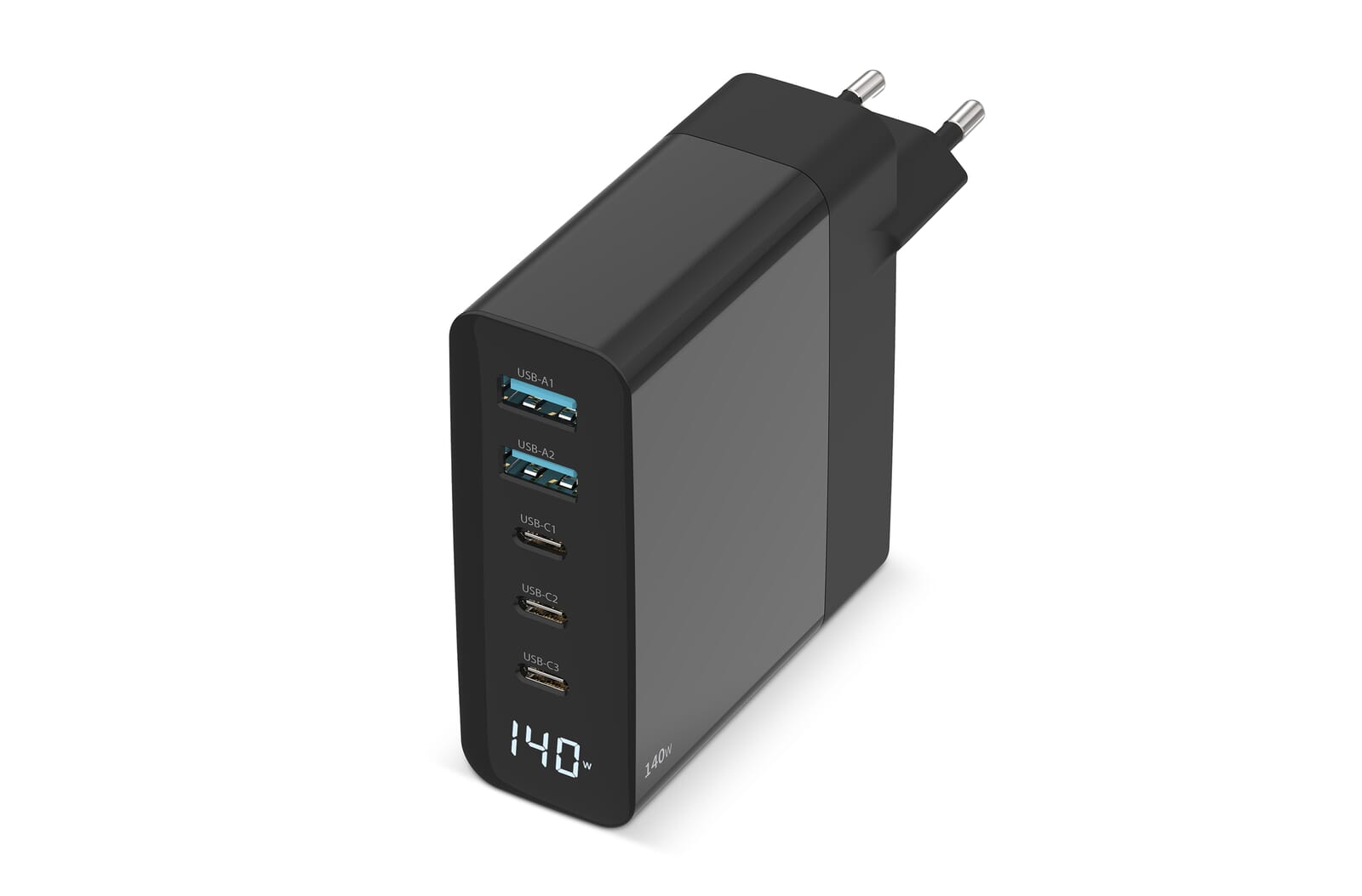 CH-1003 140W GaN Power Delivery Wall Charger Zwart