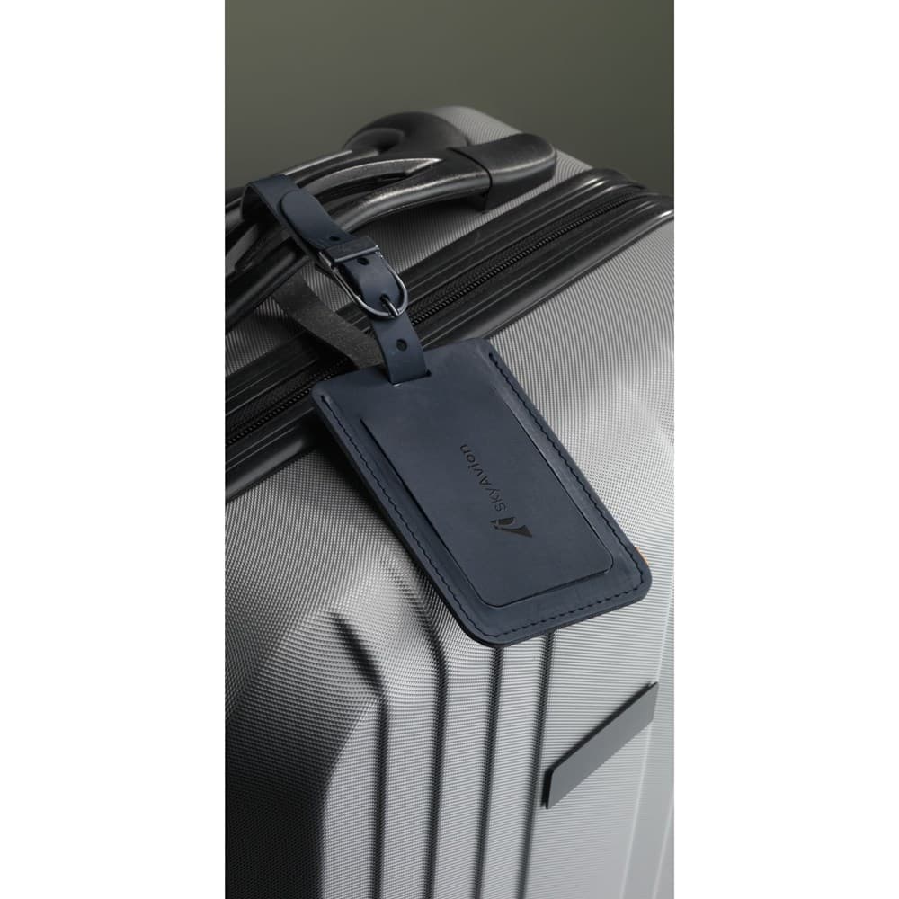 Recycled Leather Luggage Tag bagagelabel Recycled Leather Luggage Tag bagagelabel