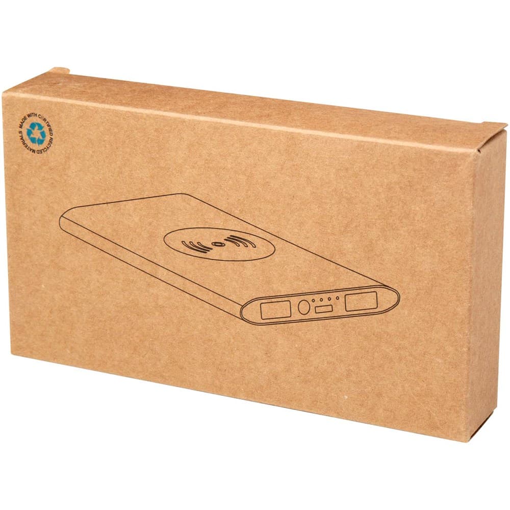 Juice type-C draadloze powerbank van 8000 mAh van gerecycled aluminium