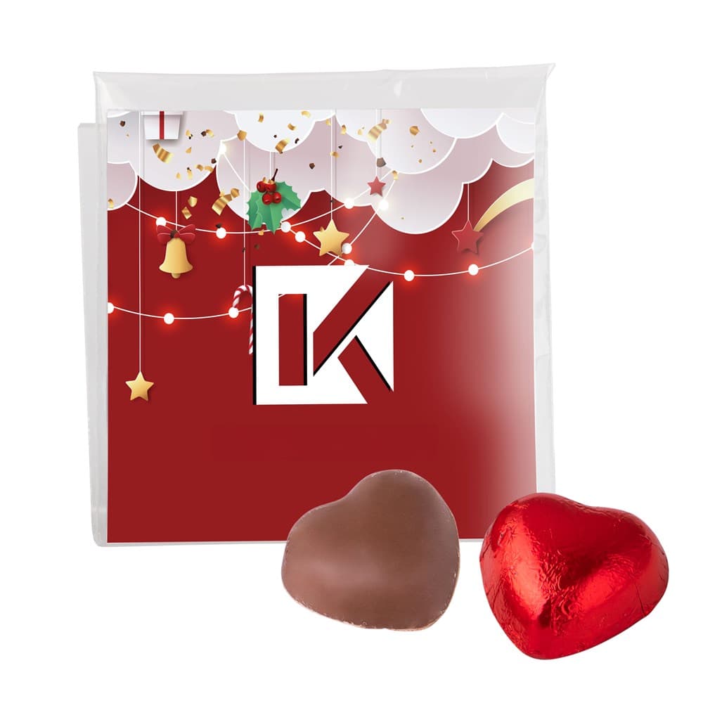 Transparant gevuld zakje snoep