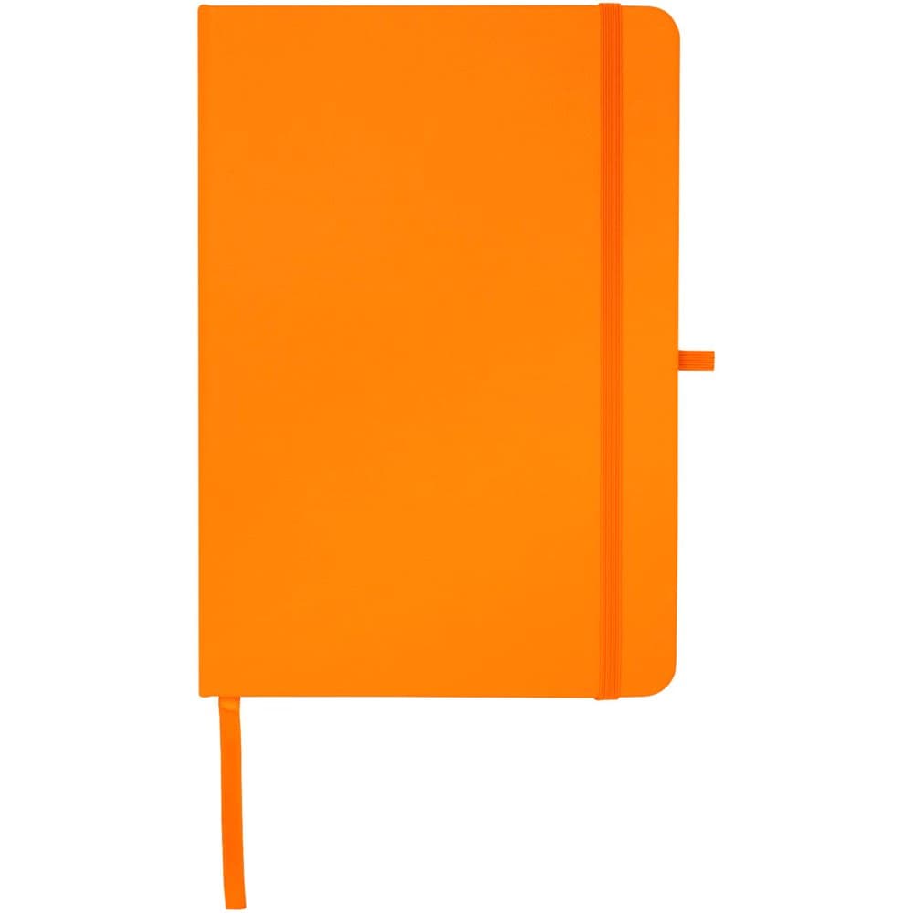 Teak A5 gerecycled notitieboek met harde kaft en gelinieerde pagina's