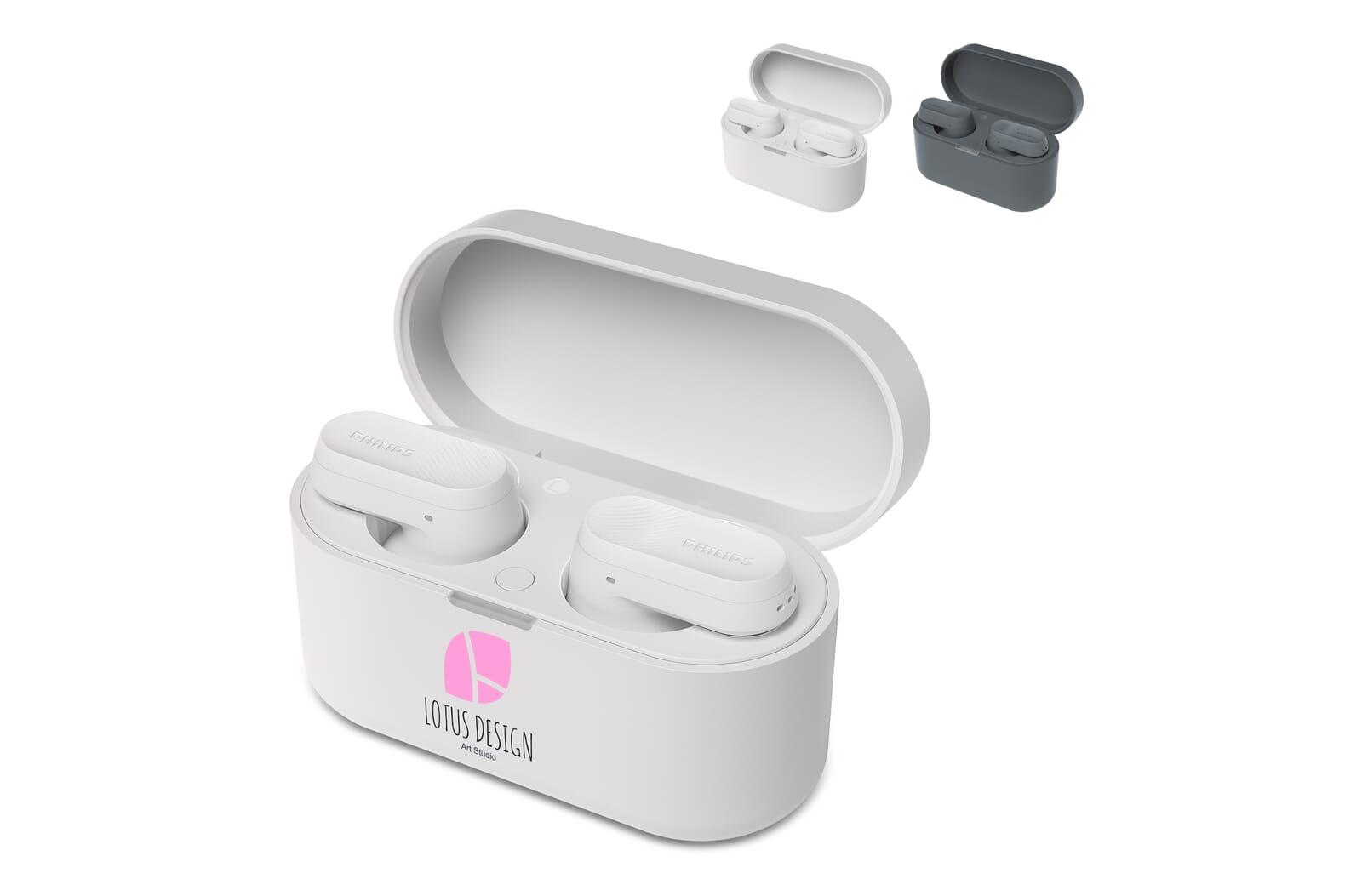 TAT3509| Philips TWS earphones with Noise Canceling Pro met tot 24 uur speeltijd Donker Grijs