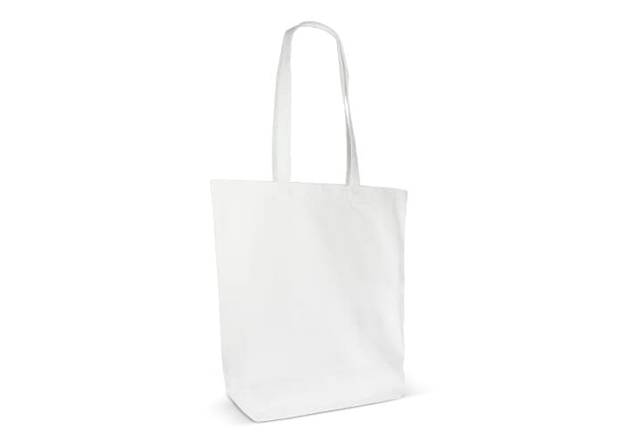 Schoudertas biologisch katoen kleur lang 270g/m² 42x12x43 cm