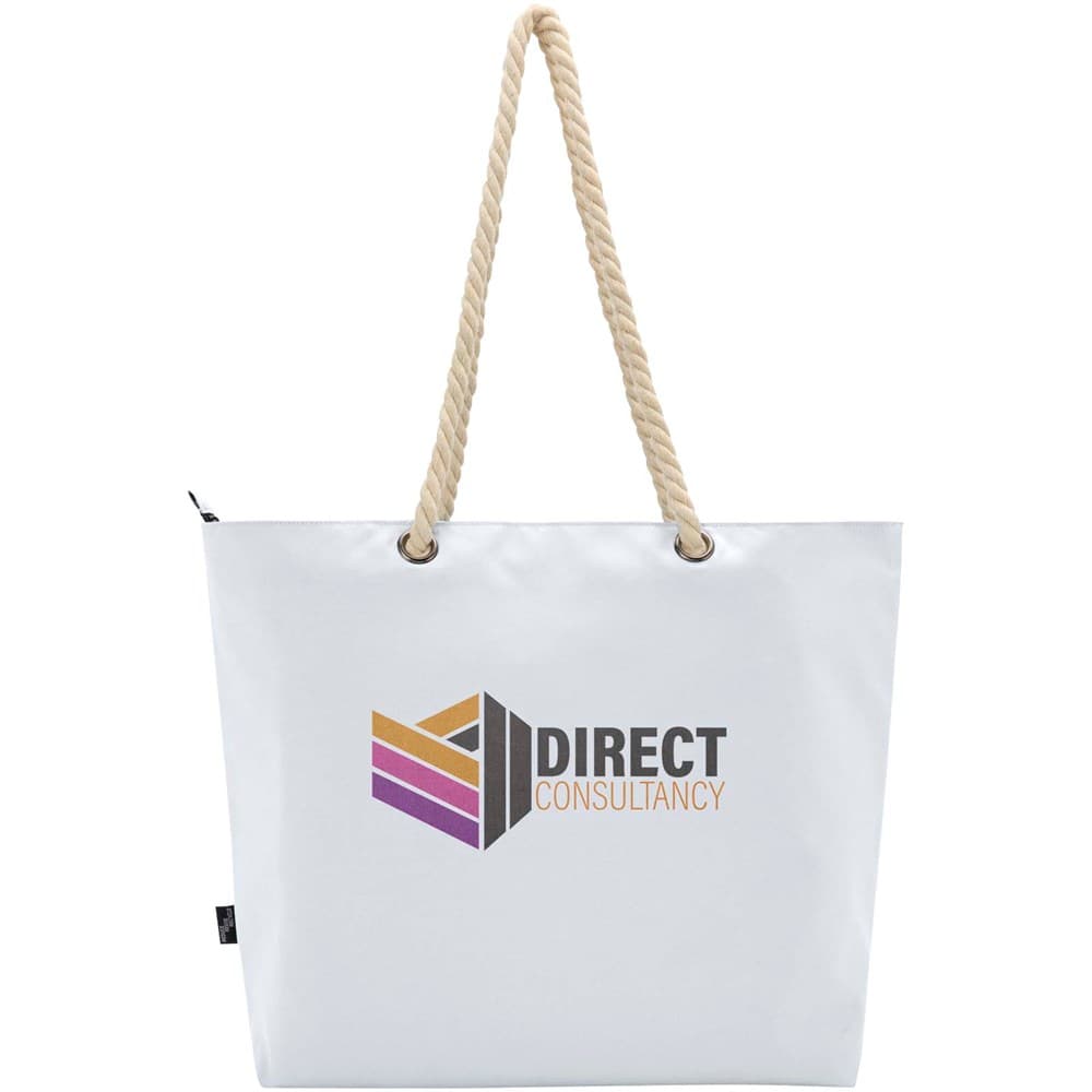 Panama GRS gerecyclede strandkoeltas met koordhandvatten 23L