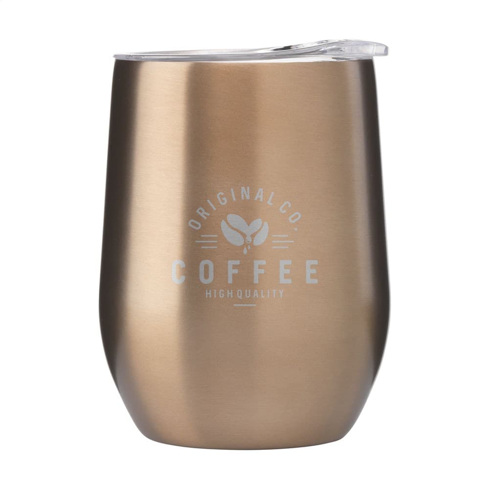 Huevo RCS Recycled Steel Cup 350 ml thermosbeker Huevo RCS Recycled Steel Cup 350 ml thermosbeker