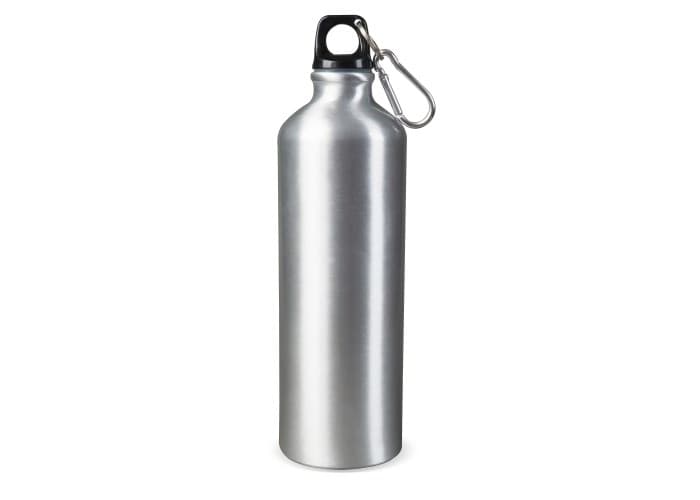 Waterfles aluminium met karabijnhaak 750ml Waterfles aluminium met karabijnhaak 750ml