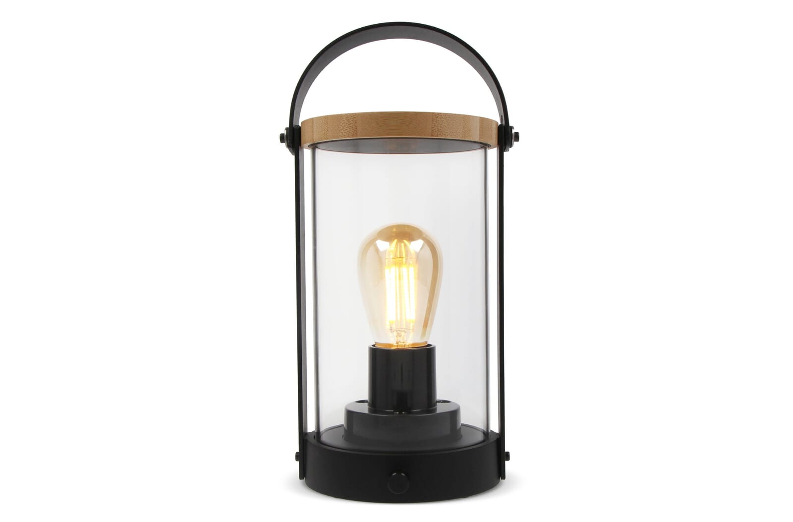 Edison Bamboe Lamp Zwart