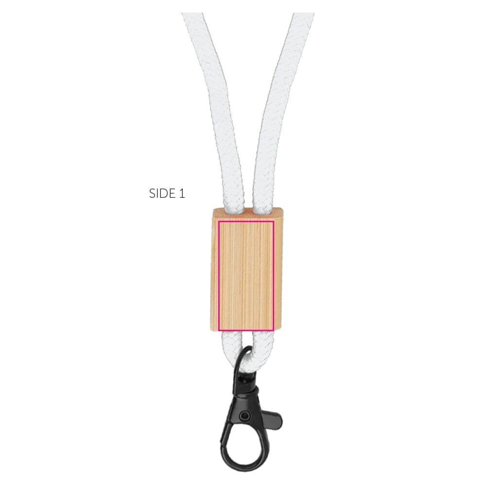 R-PET paracord lanyard Oranje