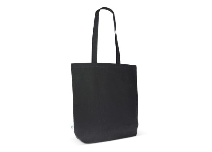 Schoudertas biologisch katoen kleur lang 270g/m² 42x12x43 cm