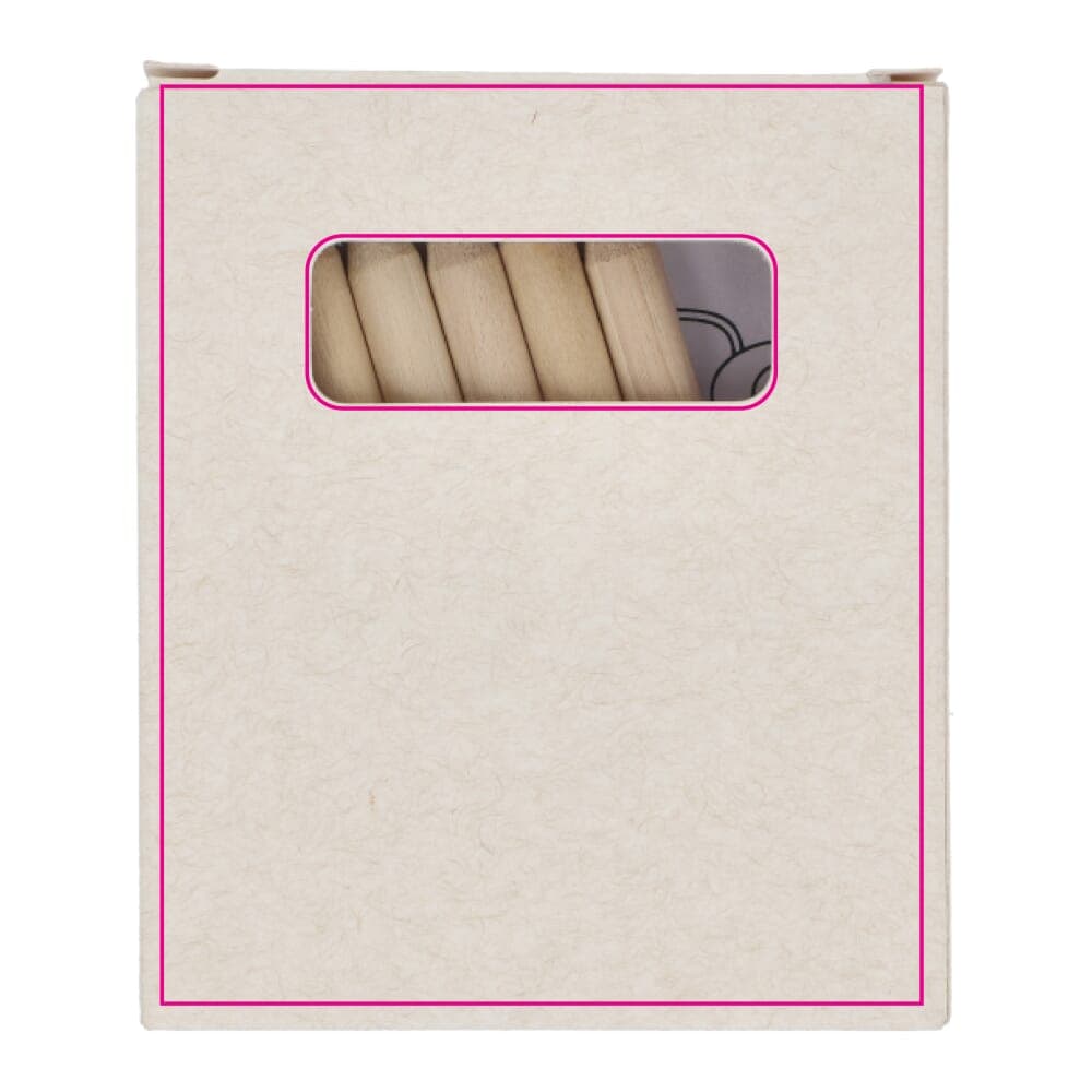 8-delige kleurset in gerecyclede melkpakdoos Ecru