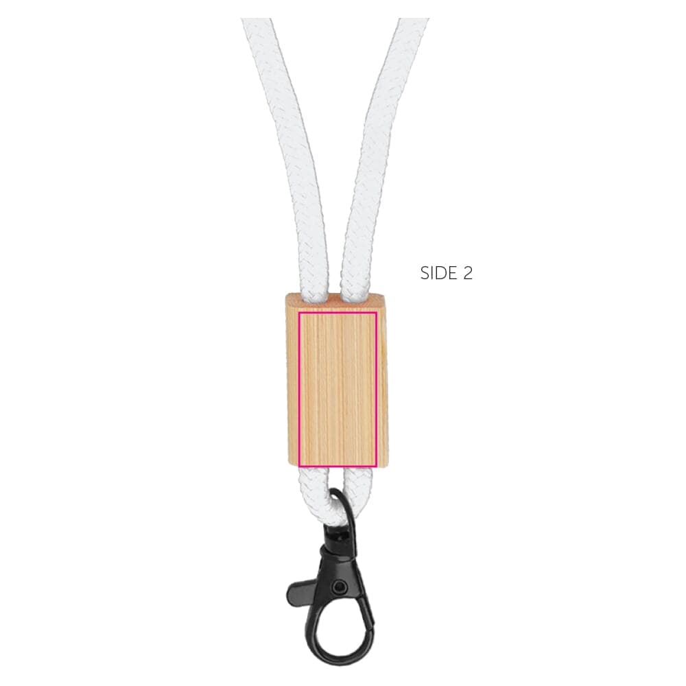 R-PET paracord lanyard Oranje