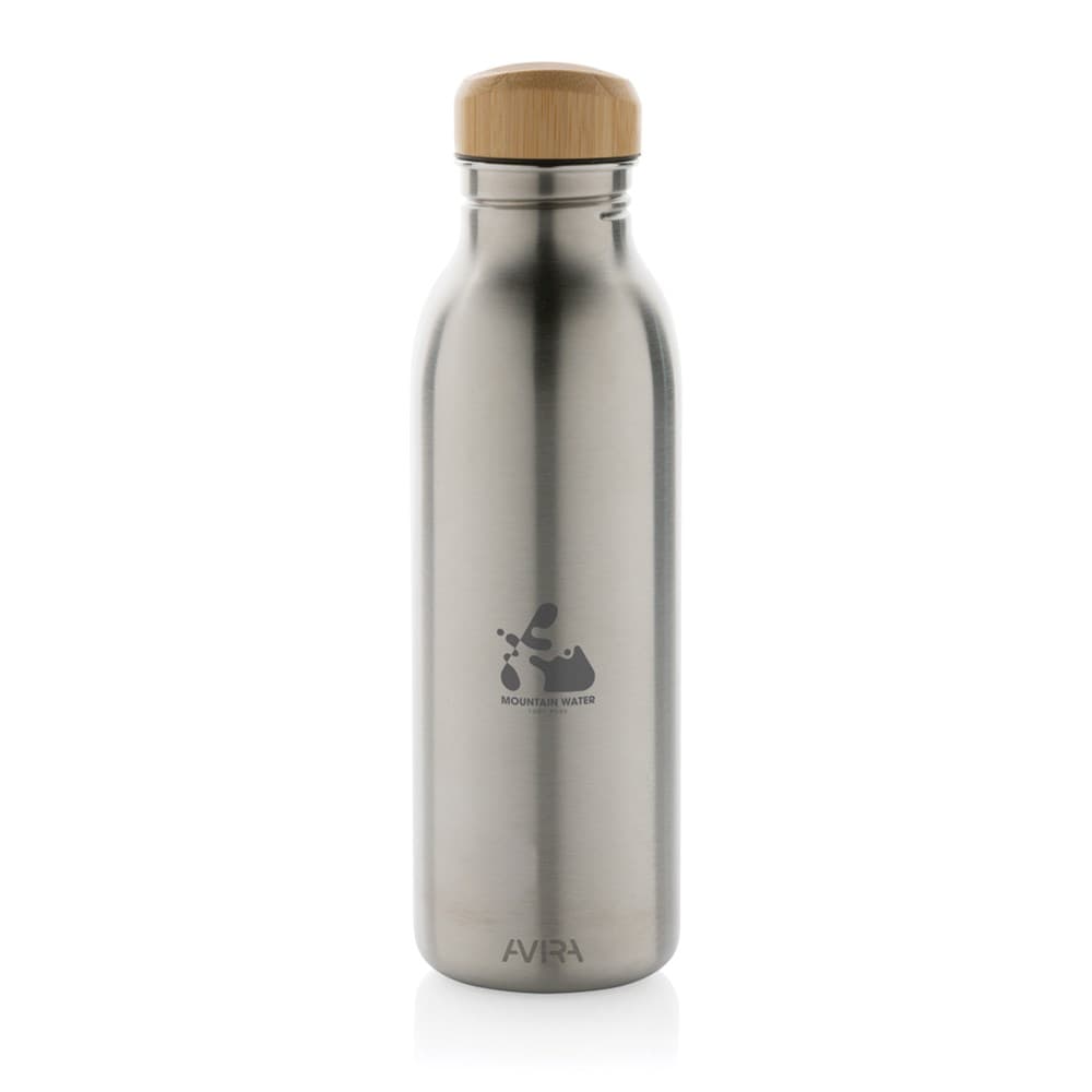 Avira Alcor RCS gerecycled RVS enkelwandige waterfles 600ML Avira Alcor RCS gerecycled RVS enkelwandige waterfles 600ML