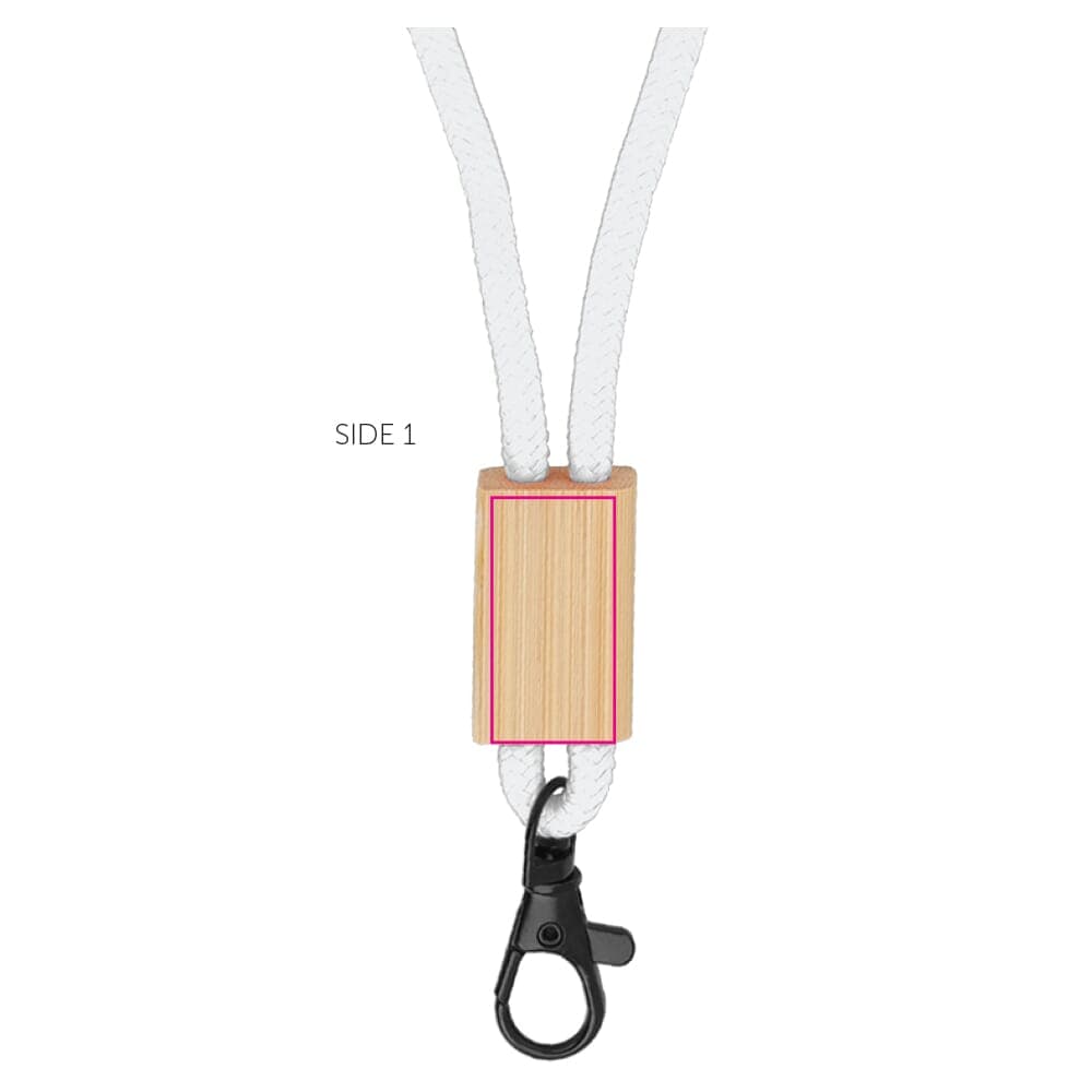 R-PET paracord lanyard Oranje