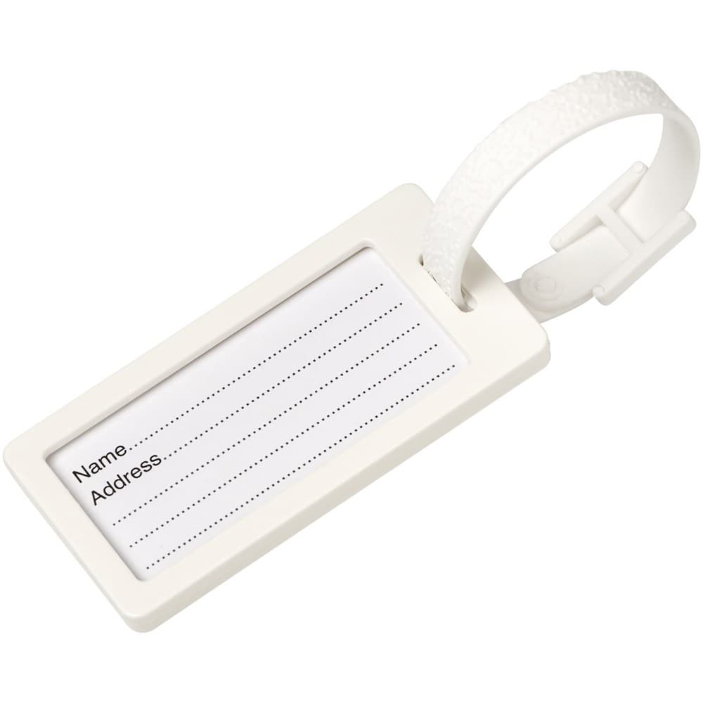 River gerecycled bagagelabel met venster River gerecycled bagagelabel met venster
