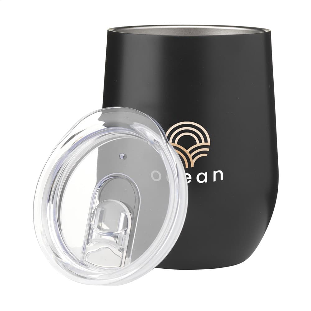 Huevo RCS Recycled Steel Cup 350 ml thermosbeker Huevo RCS Recycled Steel Cup 350 ml thermosbeker