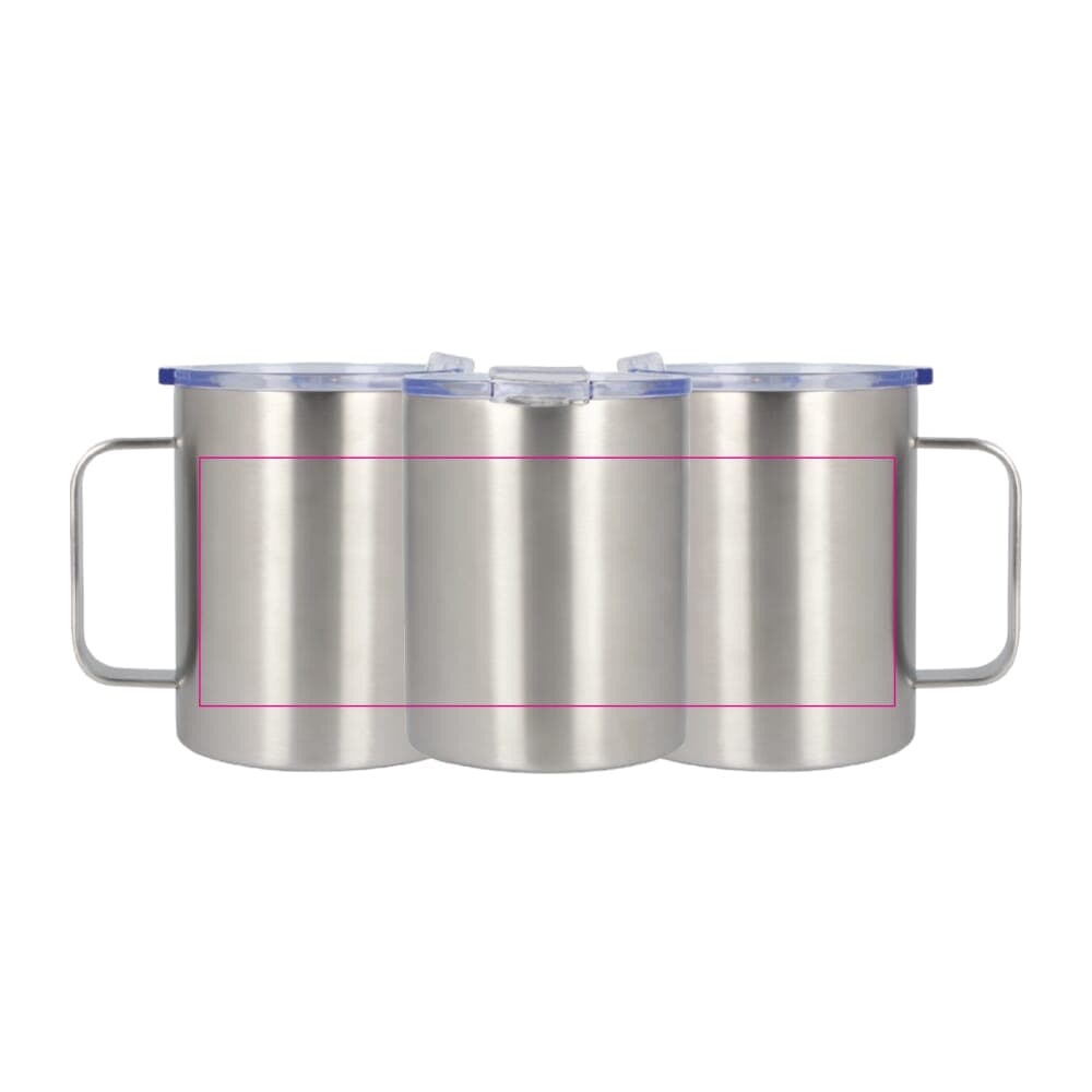 T-ceramic thermomok met deksel Danube 350ml Zilver