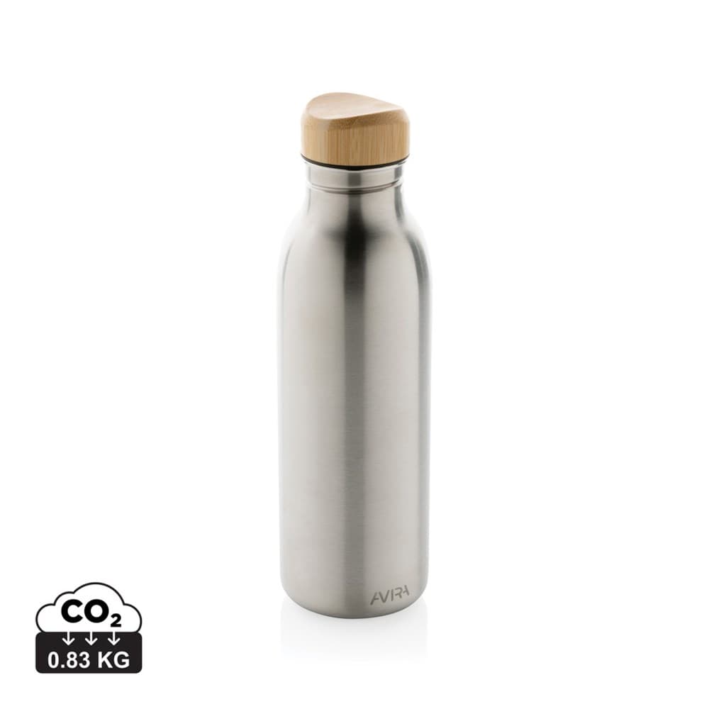 Avira Alcor RCS gerecycled RVS enkelwandige waterfles 600ML Avira Alcor RCS gerecycled RVS enkelwandige waterfles 600ML