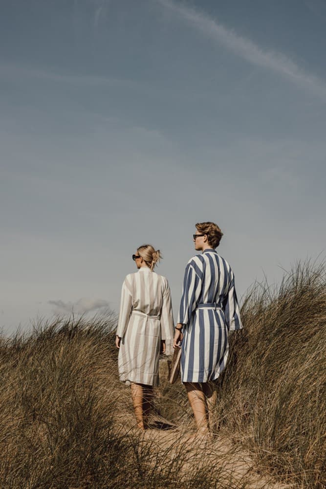 VINGA Ornos GRS katoenen hamam badjas S/M