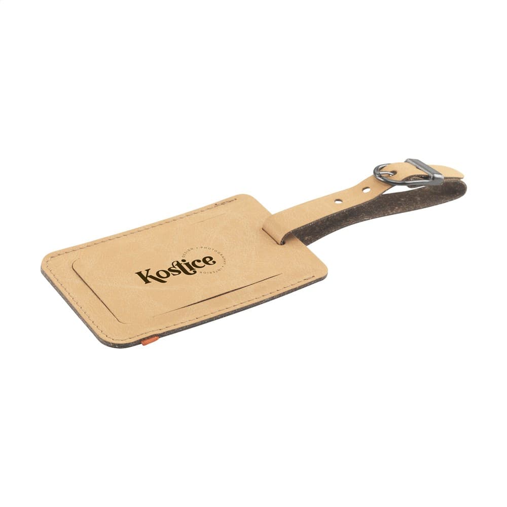 Recycled Leather Luggage Tag bagagelabel Recycled Leather Luggage Tag bagagelabel
