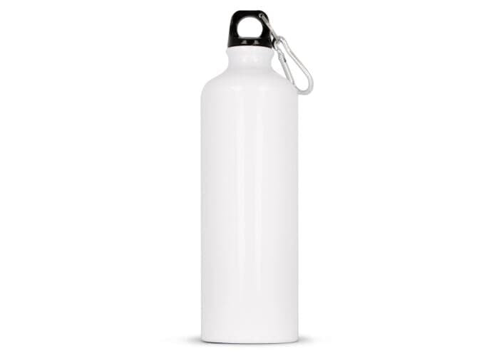 Waterfles aluminium met karabijnhaak 750ml Waterfles aluminium met karabijnhaak 750ml