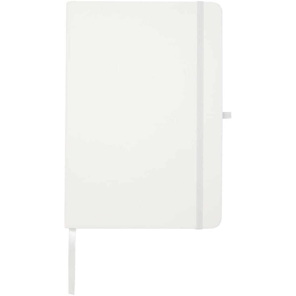 Teak A5 gerecycled notitieboek met harde kaft en gelinieerde pagina's