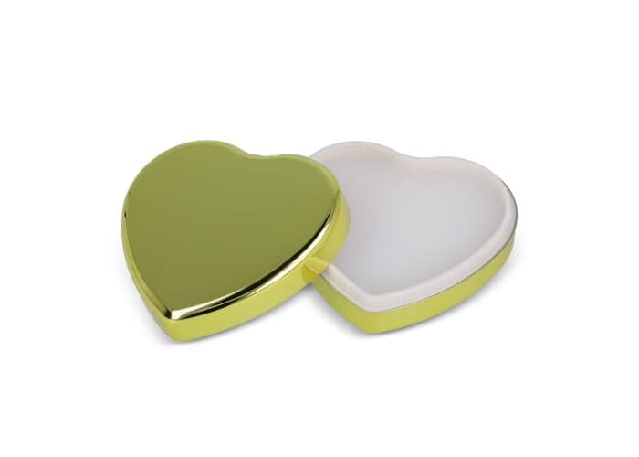 Platte metallic lippenbalsem in hartvorm