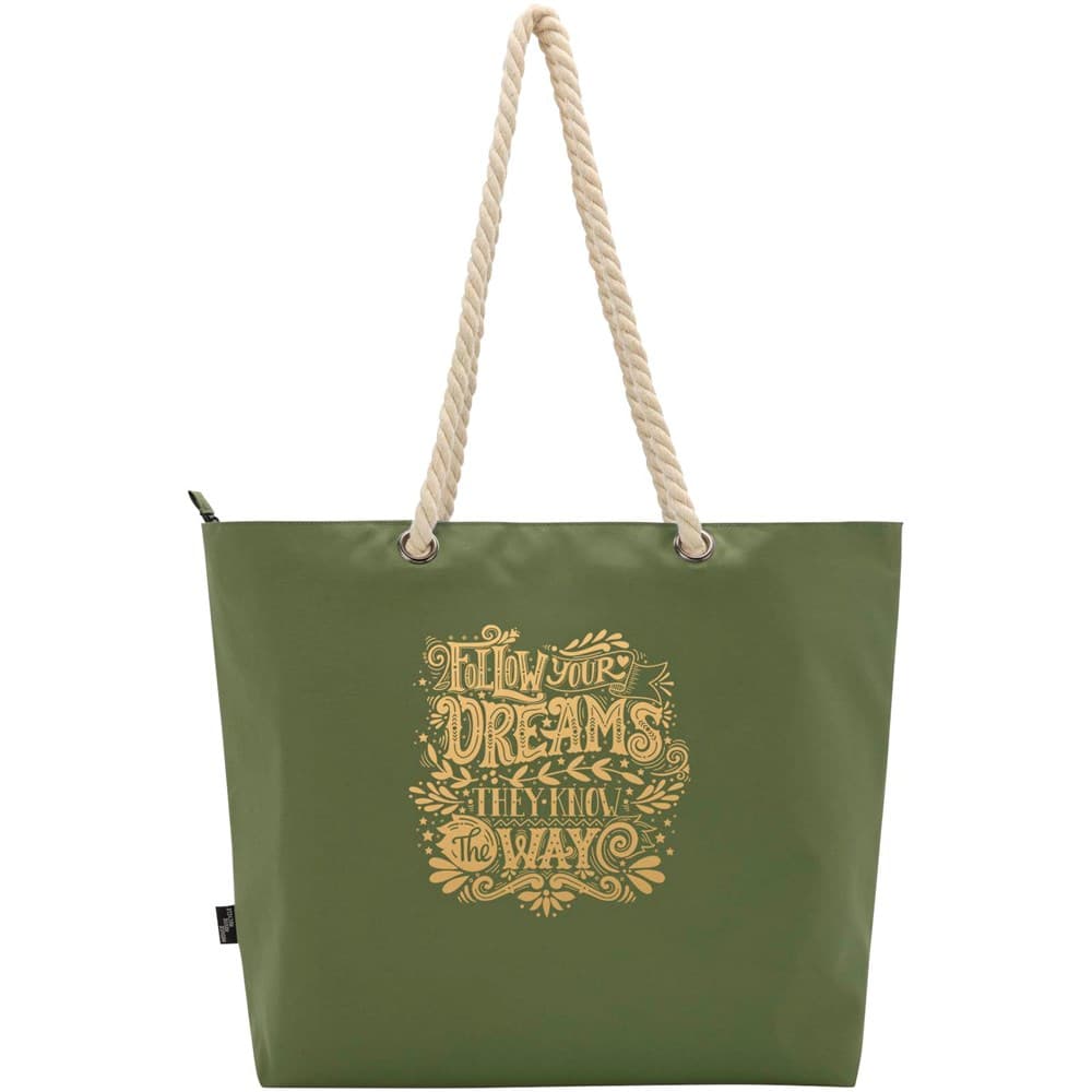 Panama GRS gerecyclede strandkoeltas met koordhandvatten 23L