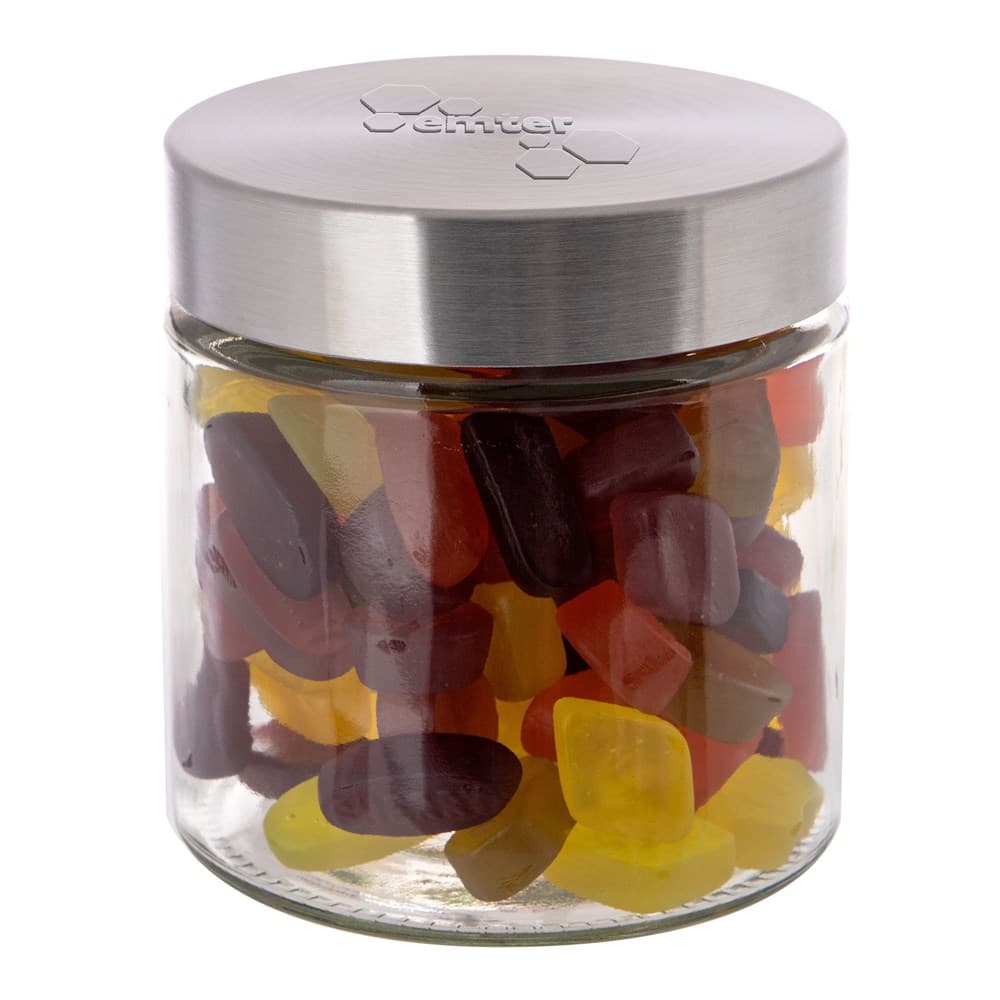 Glazen pot embossing