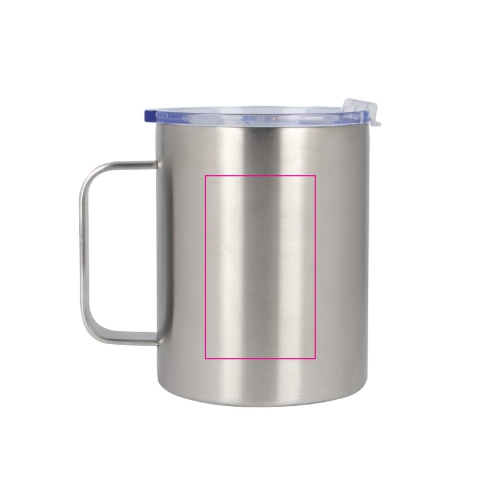 T-ceramic thermomok met deksel Danube 350ml Zilver