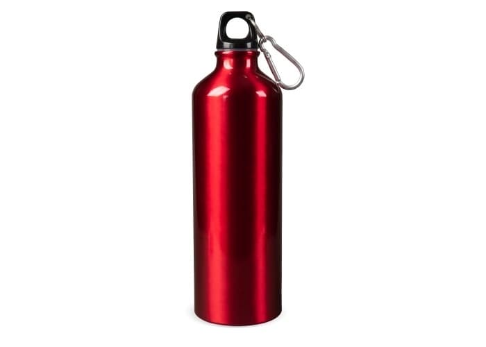 Waterfles aluminium met karabijnhaak 750ml Waterfles aluminium met karabijnhaak 750ml