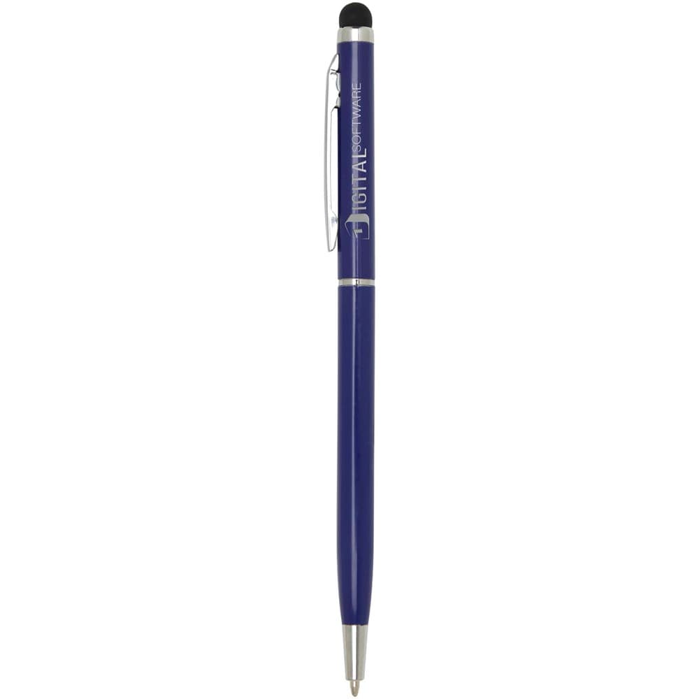 Ore aluminium balpen met stylus (blauwe inkt)