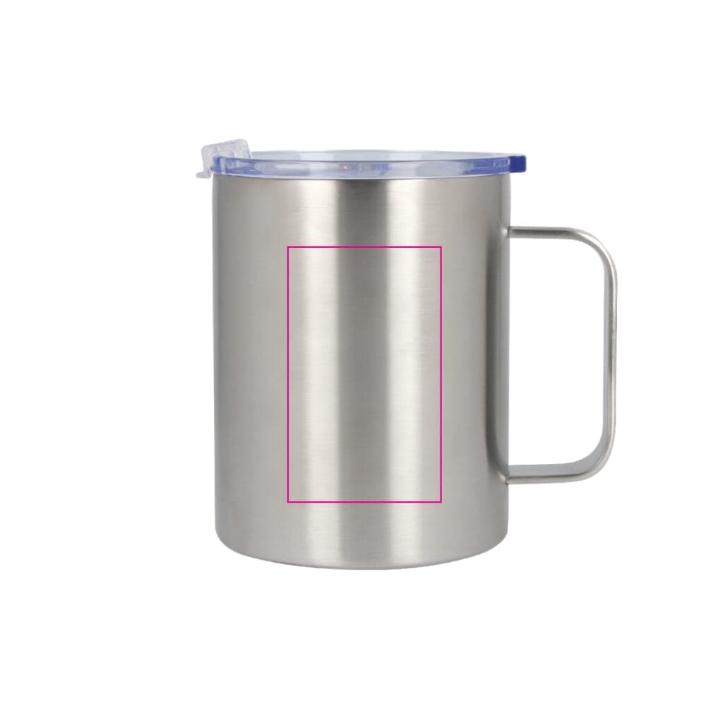 T-ceramic thermomok met deksel Danube 350ml Zilver