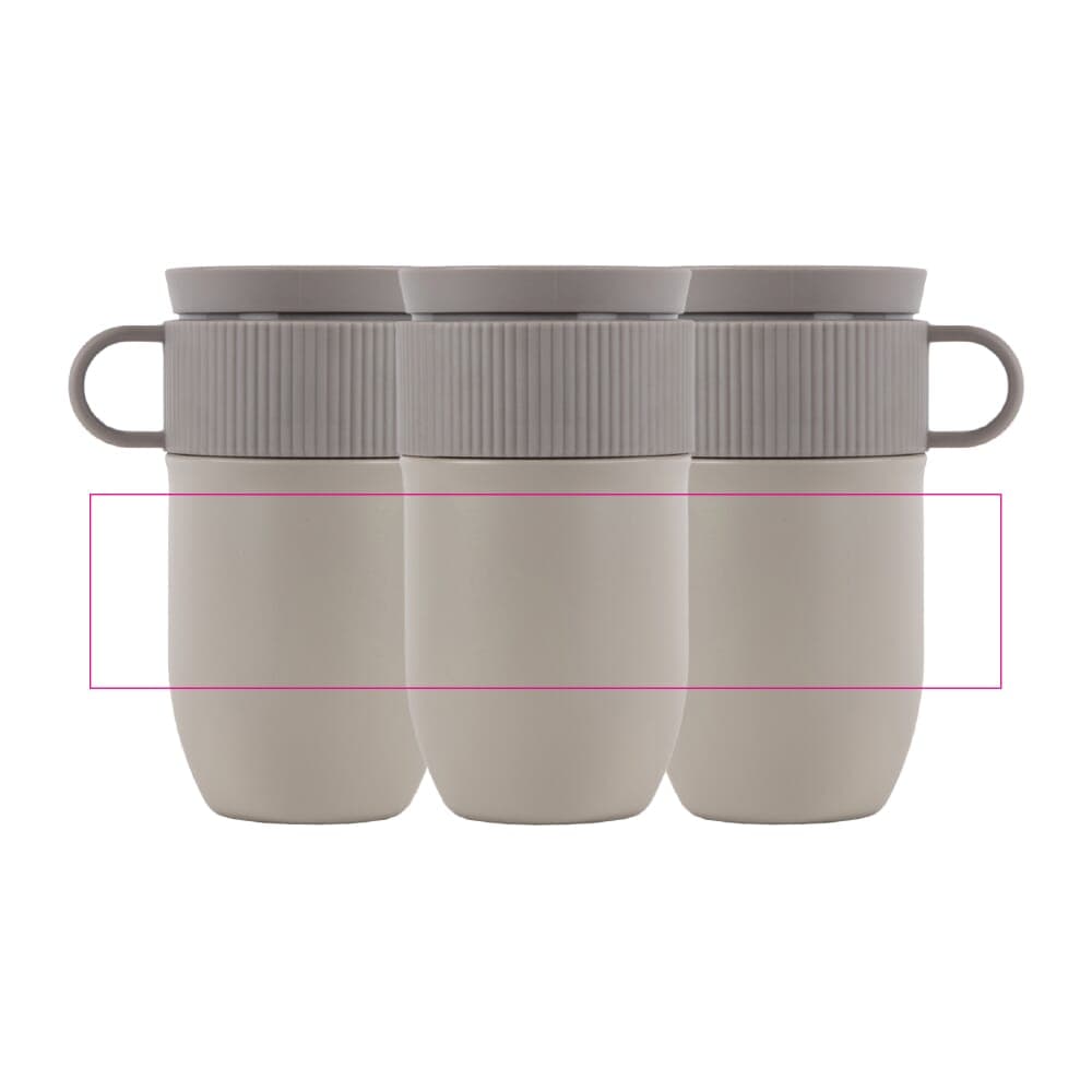 Sagaform Ted isolatie mok, 280ml lekvrij en vaatwasserbestendig Donker Rood