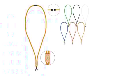 R-PET paracord lanyard Oranje