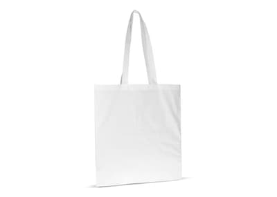 Schoudertas biologisch katoen kleur lang 140g/m² 38x42 cm