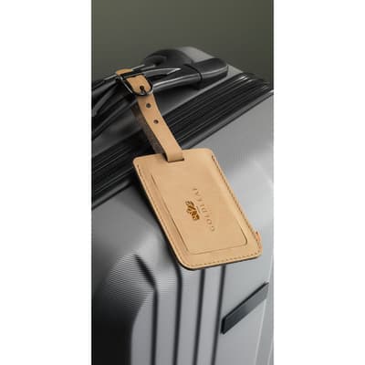 Recycled Leather Luggage Tag bagagelabel Recycled Leather Luggage Tag bagagelabel