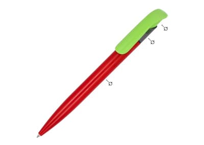 Balpen Atlas combi Wit/transparant / Fluor assorti