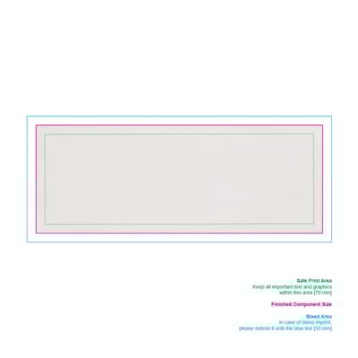 Sneldrogende handdoek R-PET 30 x 80 cm sublimatie Wit / Grijs