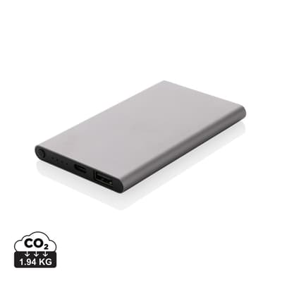 RCS gerecycled plastic/alu 4000 mah powerbank met type C