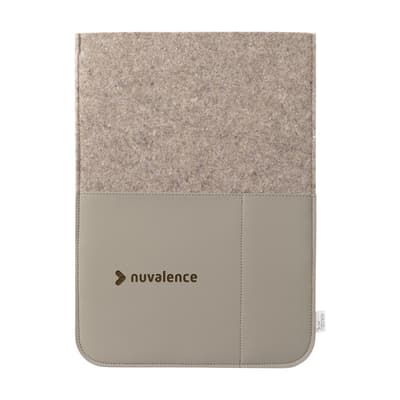 Recycled Felt & Apple Leather Laptop Sleeve 16"