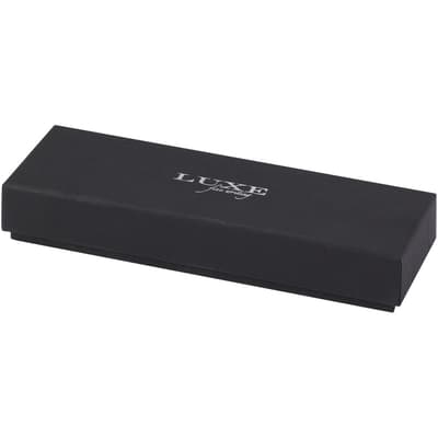 Lucetto cadeauset met balpen en rollerbalpen van gerecycled aluminium (zwarte inkt)