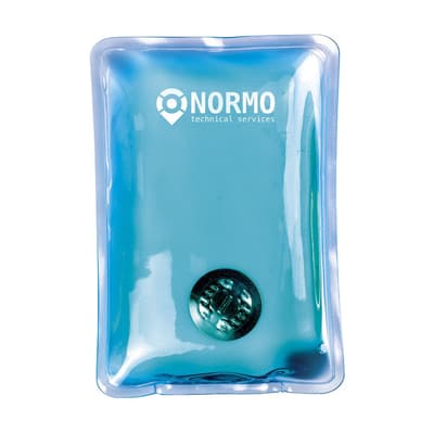 Blauwe warmtepad met vloeistof herbruikbaar tot 52 graden