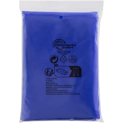 Mayan gerecyclede wegwerp regenponcho met opbergtasje Mayan gerecyclede wegwerp regenponcho met opbergtasje