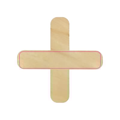 InSideOut Reuze Boter-kaas-en-eieren Hout / Hout